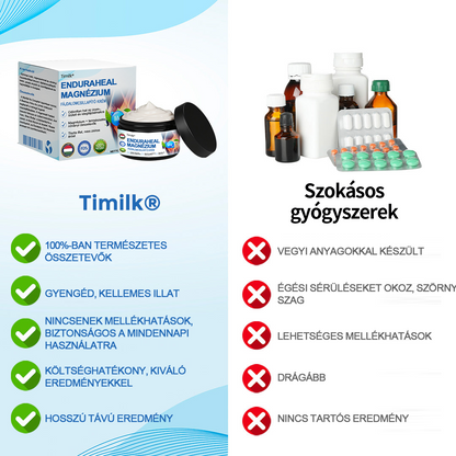 ✨✨Timilk® EnduraHeal magnézium fájdalomcsillapító krém (arthritis, neuropathia, reuma, sport sérülések és egyéb panaszok kezelésére)