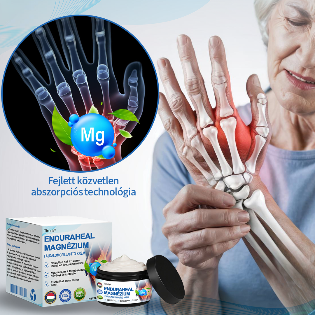 ✨✨Timilk® EnduraHeal magnézium fájdalomcsillapító krém (arthritis, neuropathia, reuma, sport sérülések és egyéb panaszok kezelésére)