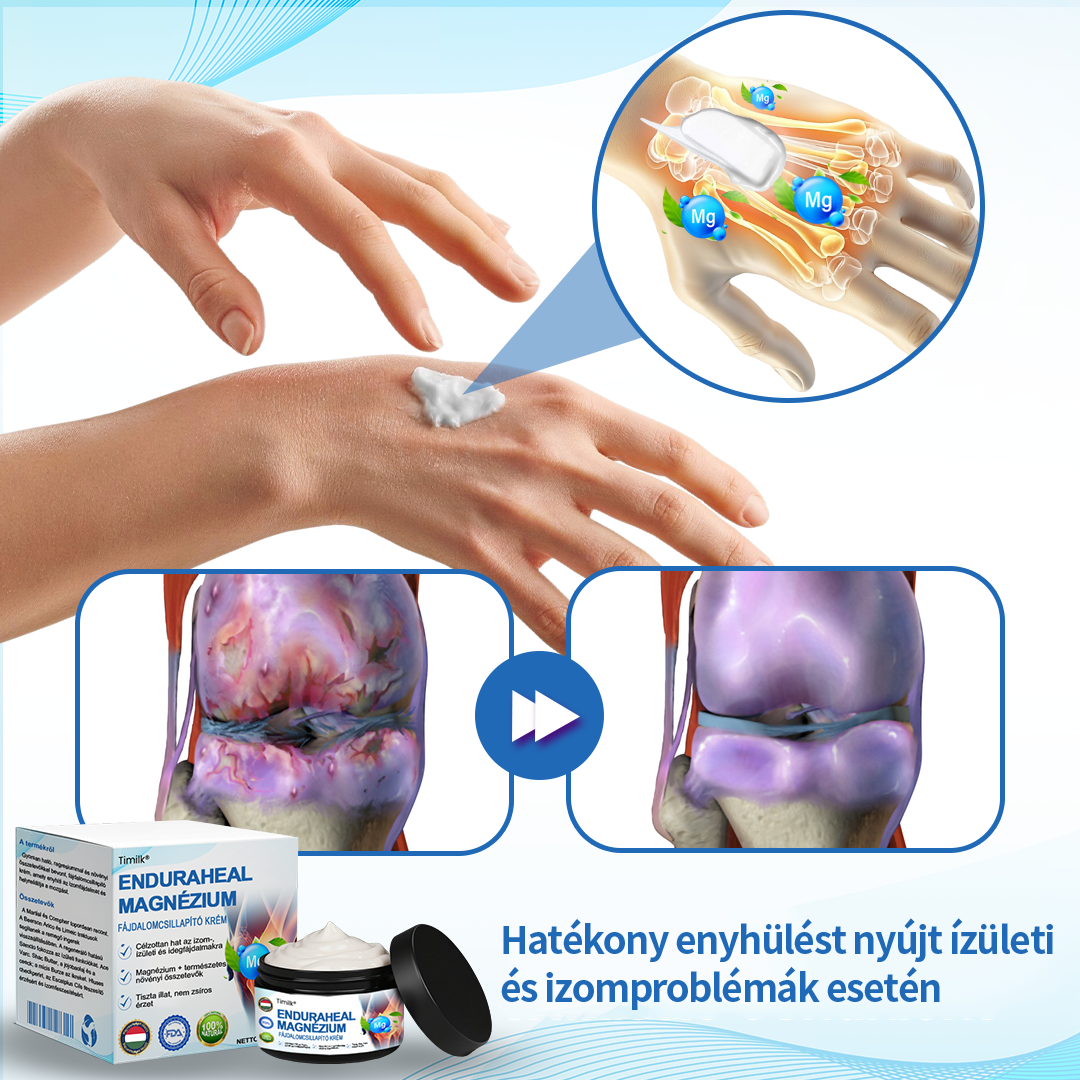 ✨✨Timilk® EnduraHeal magnézium fájdalomcsillapító krém (arthritis, neuropathia, reuma, sport sérülések és egyéb panaszok kezelésére)