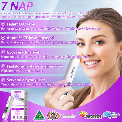 🔥🔥𝐉𝐚𝐬𝐬𝐞𝐞𝐦® Fejlett, nem invazív bőrjavító CO₂ lézeres toll 🎉 (Gyengéden eltávolítja a szemölcsöket, anyajegyeket, öregségi foltokat és bőrkinövéseket – fájdalom és gond nélkül!)