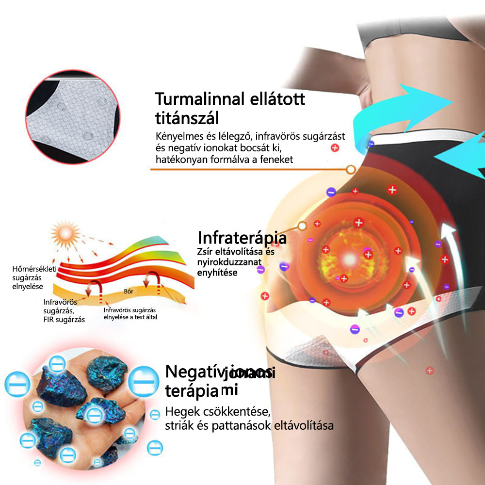 🎉 Korlátozott idejű ajánlat - hatalmas kedvezmény! 🔥 Akár 90% KEDVEZMÉNY! Sfrcord™ titánszálas önmelegedő turmalin formáló rövidnadrág✅