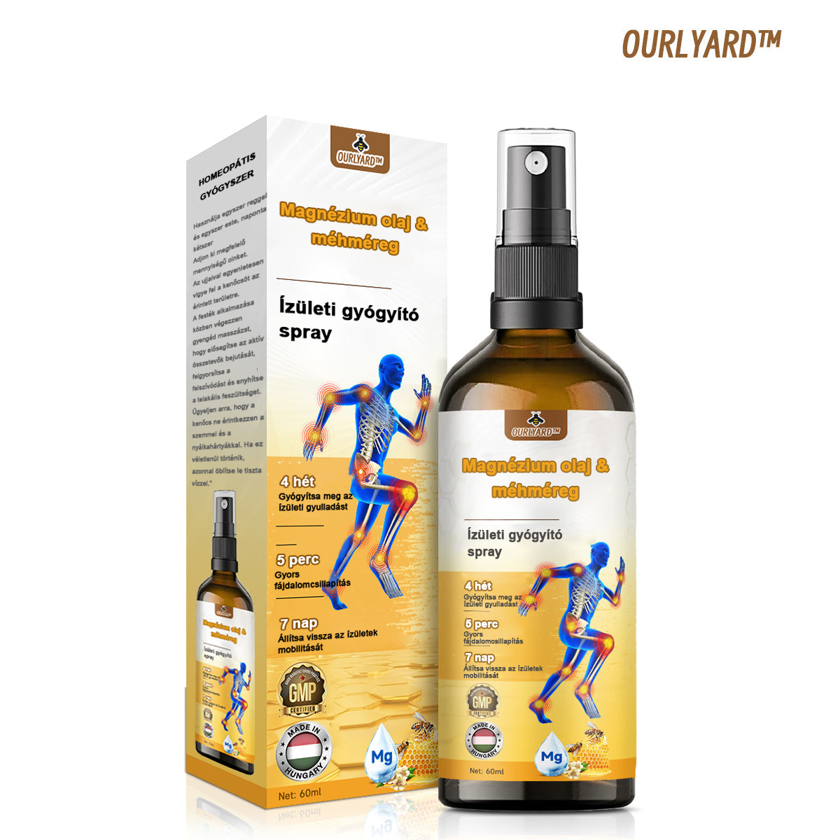 ✅Hivatalos Áruház: Ourlyard™ Magnézium Olaj és Méhméreg ízületjavító spray 👨‍⚕️ A Gyógyszerügyi Hivatal (OGYEI) jóváhagyásával.