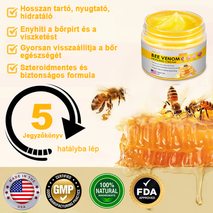 2024 ÚJ Velisse™ méhméreg bőrkrém（🧑‍⚕️AAD ajánlott), a szemölcsök, akné és hegek eltávolítására – többféle bőrbetegség kezelésére