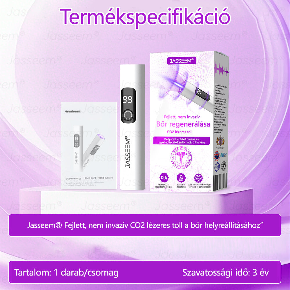 🔥🔥𝐉𝐚𝐬𝐬𝐞𝐞𝐦® Fejlett, nem invazív bőrjavító CO₂ lézeres toll 🎉 (Gyengéden eltávolítja a szemölcsöket, anyajegyeket, öregségi foltokat és bőrkinövéseket – fájdalom és gond nélkül!)