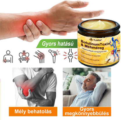 TLOPA® Botulinum Toxin és Méhméreg Fájdalomcsillapító Csontgyógyító Krém🐝 🔥(Kifejezetten időseknek & ortopéd szakorvosok ajánlásával)