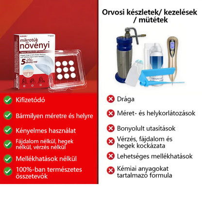 ✅KUBOZN® Mikrotűs Botanikus Bőrkinövés Eltávolító Tapaszok | Magyarországon készült