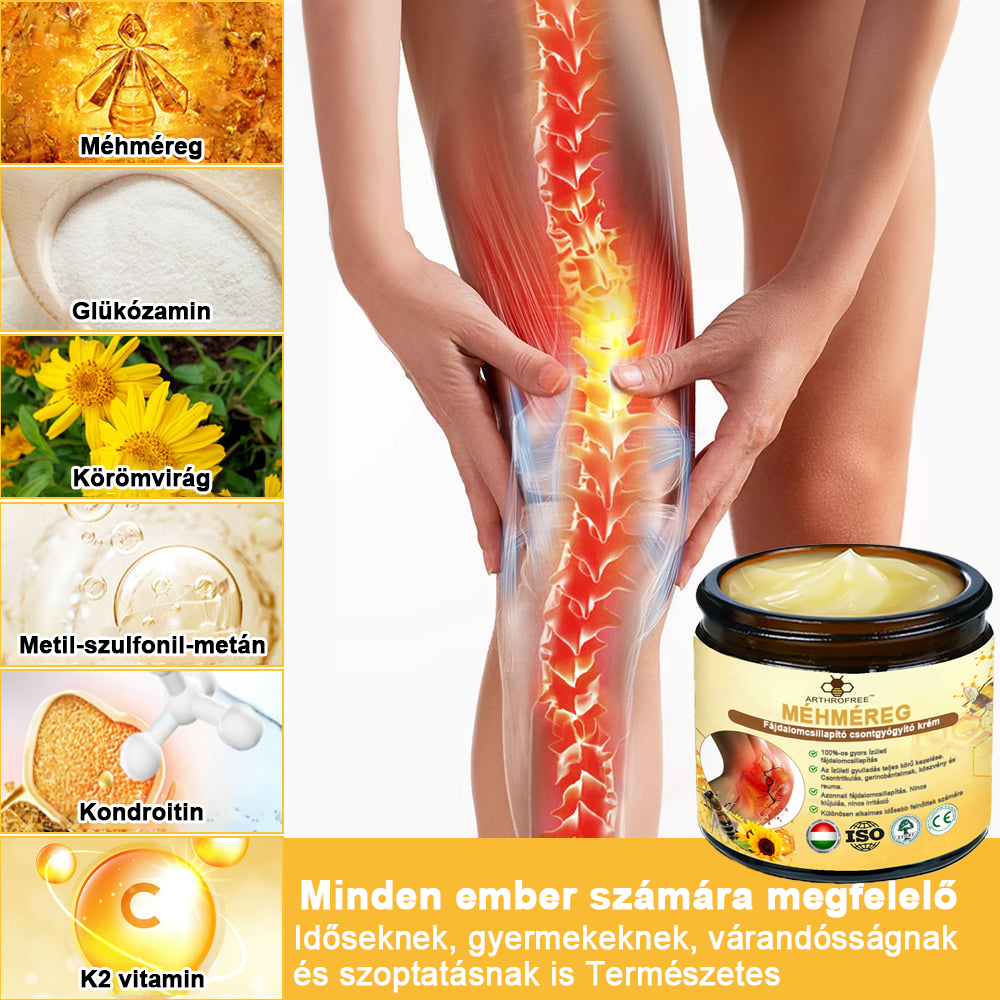 𝐀𝐫𝐭𝐡𝐫𝐨𝐅𝐫𝐞𝐞™Méhméreg fájdalomcsillapító csontgyógyító krém(Különösen az idősebb felnőtteknek és a DGOU által ajánlott) ✨Különleges ajánlat korlátozott ideig✨