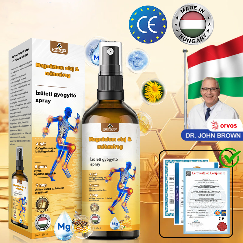 ✅Hivatalos Áruház: Ourlyard™ Magnézium Olaj és Méhméreg ízületjavító spray 👨‍⚕️ A Gyógyszerügyi Hivatal (OGYEI) jóváhagyásával.