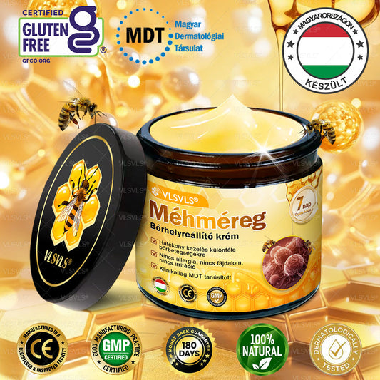 💪VLSVLS® Méhméreg Bőrhelyreállító Krém (👨‍⚕‍CE jóváhagyott)👍✅