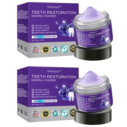 ✅Hivatalos Áruház | Ourlyard™ Tooth Health Mineral Powder🧑🏽‍⚕️ Szerezze meg az American Dental Association (ADA) tanúsítványát (kezeli a parodontitist és a szájfekélyeket, megelőzi a fogak elvesztését és helyreállítja a fogíny recesszióját)🔥