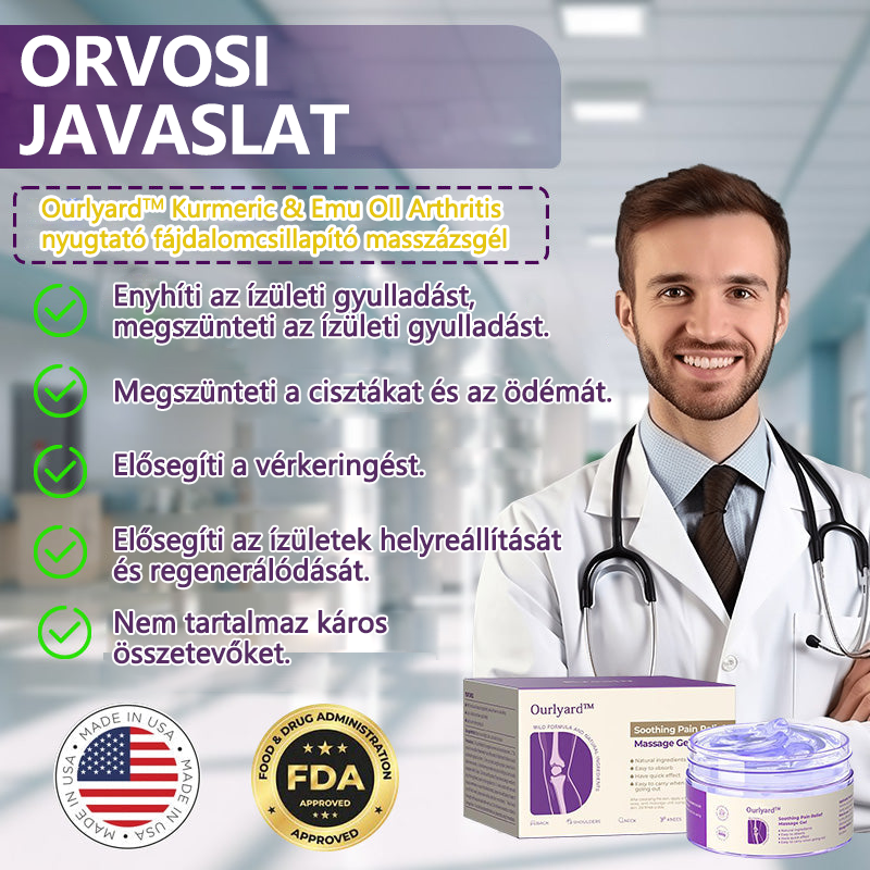 👨‍⚕️Official Áruház: Ourlyard™ Kurkuma és Emu-olaj ízületi gyulladás csillapító fájdalomcsillapító masszázs gél 👨‍⚕️American Ortopédia (AAOS) jóváhagyva🔥🔥🔥