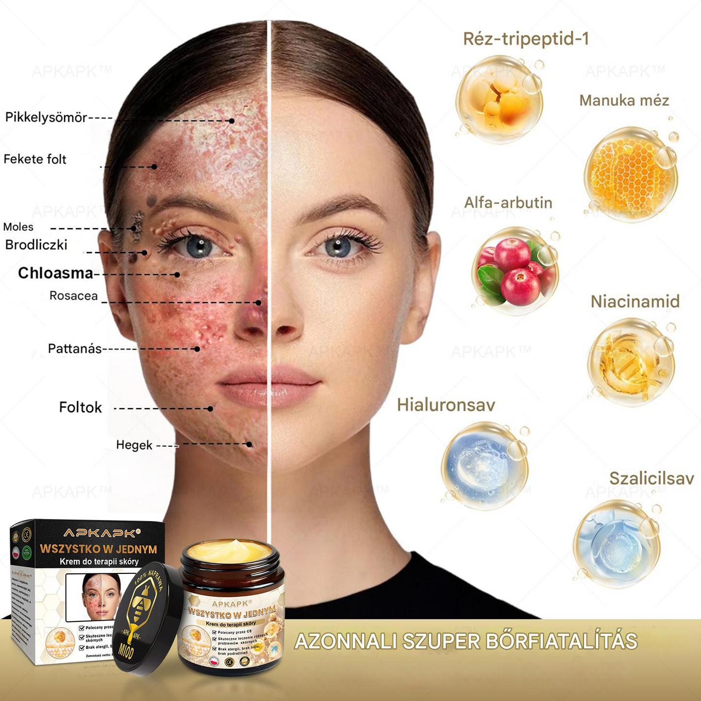 𝑨𝑷𝑲𝑨𝑷𝑲™ Hatékony krém a teljes bőrápoláshoz🔥