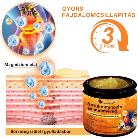 🌿Laleia® Botulinum Toxin és Méhméreg Fájdalomcsillapító Csontgyógyító Krém🐝 (Kifejezetten időseknek & ortopéd szakorvosok ajánlásával)
