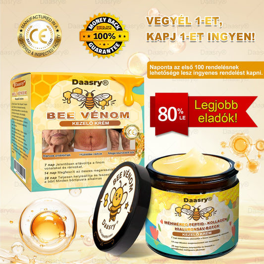 Daasry® Méhméreg Krém – Természetes bőrfeszesítés és ránctalanítás klinikai hatékonysággal! ✨