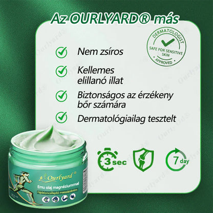👨‍⚕️👨‍⚕️✅Ourlyard® Advanced Magnesium & Emu Oil Massage Pain Relief Cream (🏅A végső megoldás izomfájdalmak, ízületi gyulladás, ízületi fájdalom, idegfájdalom, gyulladás és merevség esetén) – Gyártva az USA-ban