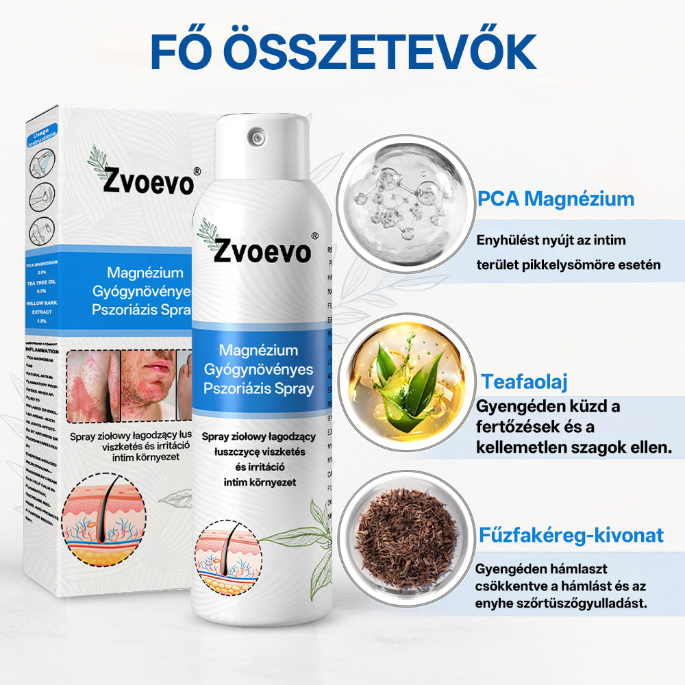 🔥🔥🔥Zvoevo® 🎉Magnézium Gyógynövényes Pszoriázis Spray