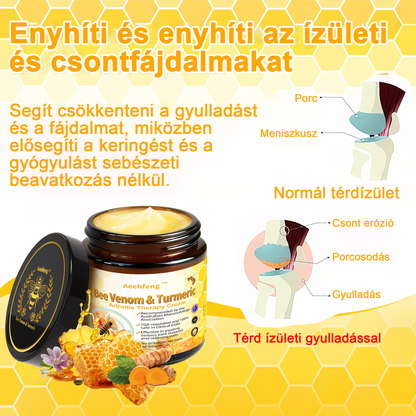 Aeehfeng™ méhméreg és kurkuma ízületi gyulladás terápiás krém (👩 🔬ortopédiai állapotokra és ízületi fájdalmakra👩 🔬 specializálódott)