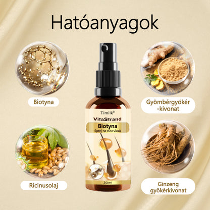 Timilk® VitaStrand Biotin hajnövekedést elősegítő spray✅ Sűrű, fényes haj néhány hét alatt